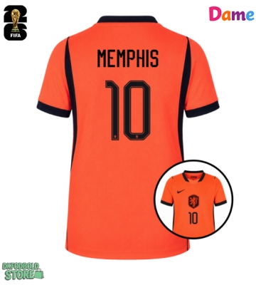 Holland Memphis Depay #10 Replika Hjemmebanetrøje Dame VM 2026 Kortærmet